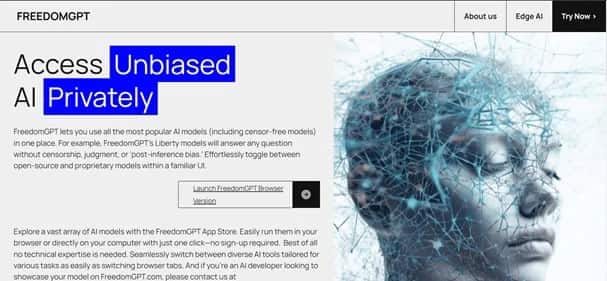 FreedomGPT - Tool preview