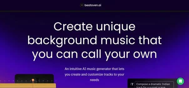 Beatoven.ai - Tool preview