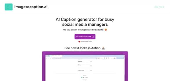 ImageToCaption - Tool preview