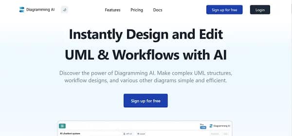 Diagramming AI - Tool preview