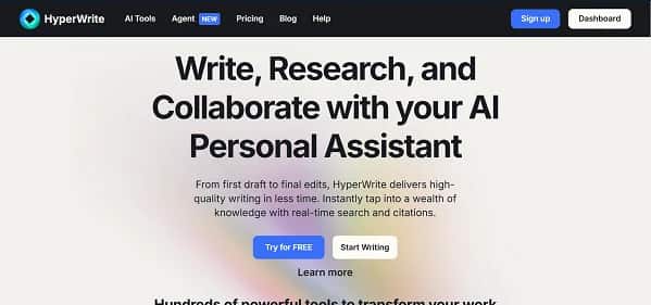 HyperWrite - Tool preview