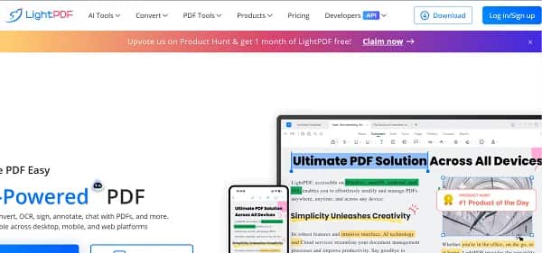 LightPDF - Tool preview
