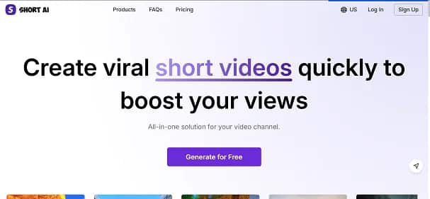 Short AI - Tool preview
