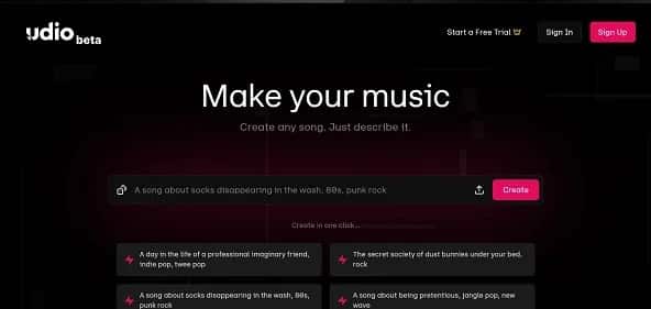 Udio Ai - Tool preview