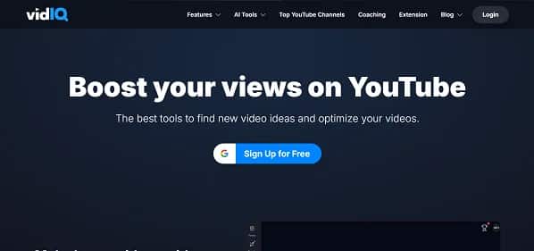 vidIQ - Tool preview