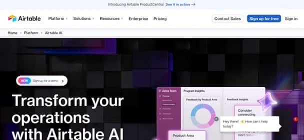 Airtable Assistant - Tool preview