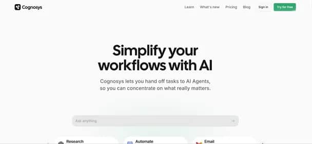 Cognosys - Tool preview