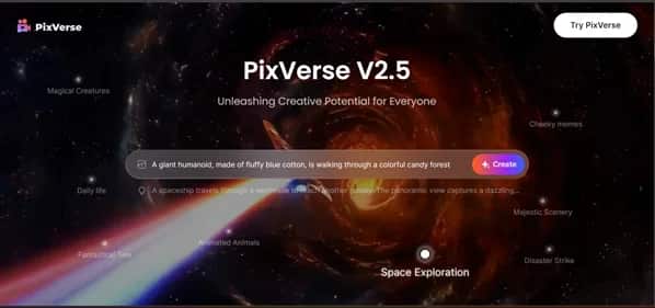 PixVerse - Tool preview