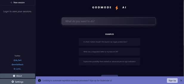 Godmode - Tool preview