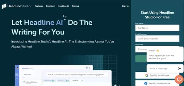 Headline AI - Tool preview