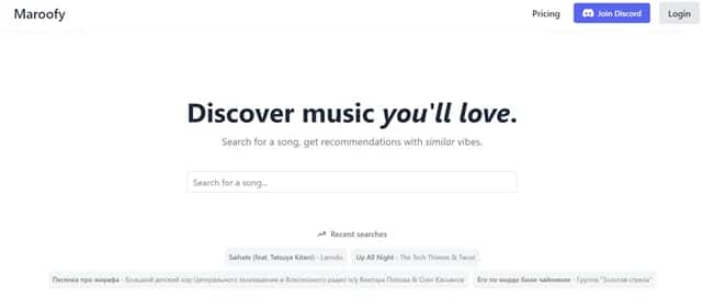 Maroofy - Tool preview
