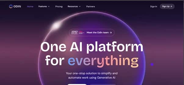 Odin AI - Tool preview