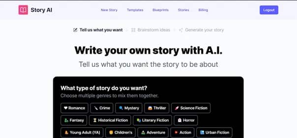 Story AI - Tool preview