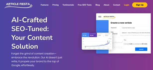 Article Fiesta - Tool preview