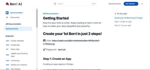 Berri AI - Tool preview