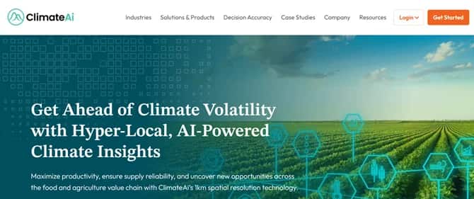 ClimateAi - Tool preview