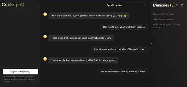 Cookup.AI - Tool preview