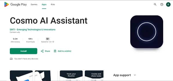 Cosmo AI Assistant - Tool preview