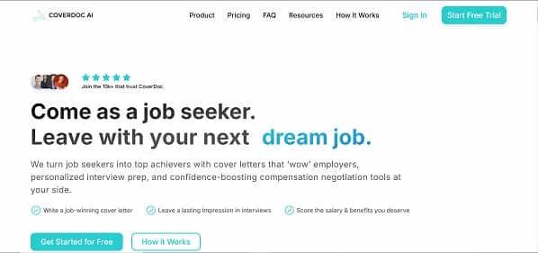 CoverDoc.ai - Tool preview
