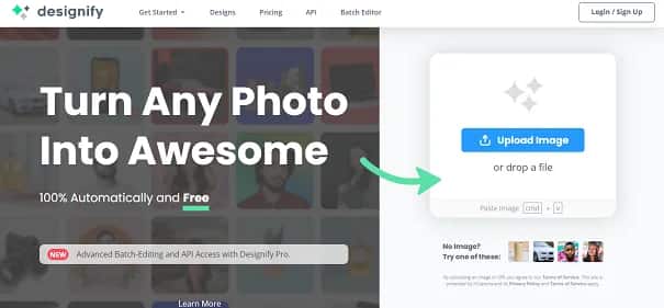 Designify - Tool preview