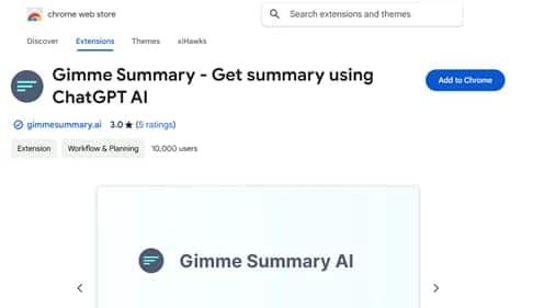 Gimme Summary - Tool preview