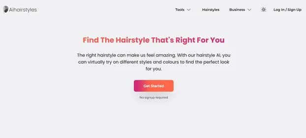 AI Hairstyle Try-On - Tool preview