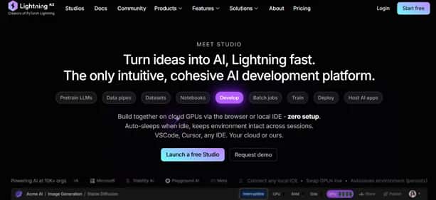 Lightning AI - Tool preview