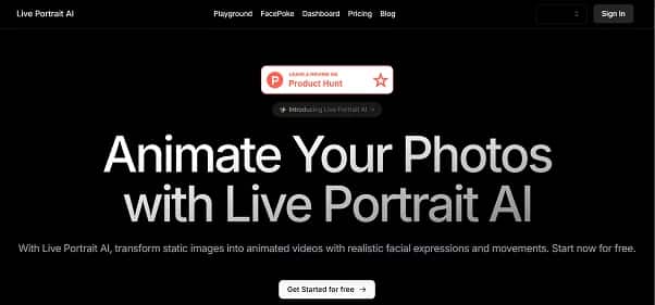 Live Portrait AI - Tool preview