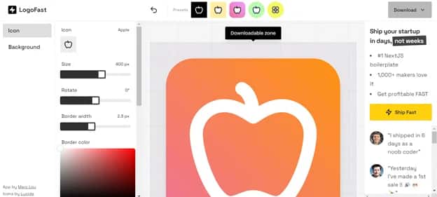 LogoFast - Tool preview