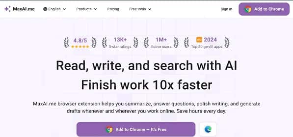 MaxAI - Tool preview