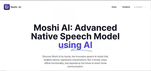 Moshi AI - Tool preview