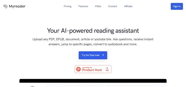 Myreader - Tool preview