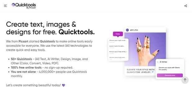 Quicktools by Picsart - Tool preview