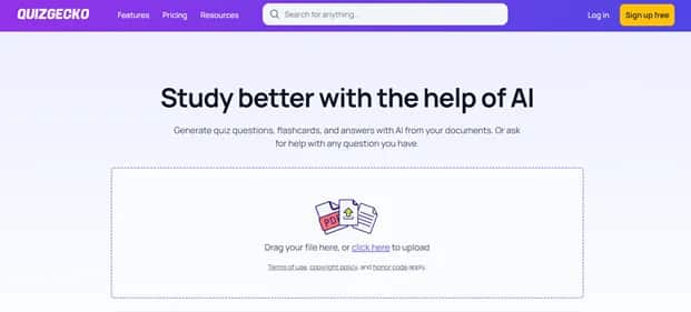 Quizgecko - Tool preview