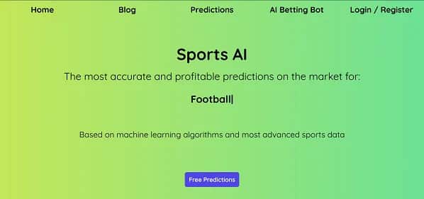 Sports AI - Tool preview