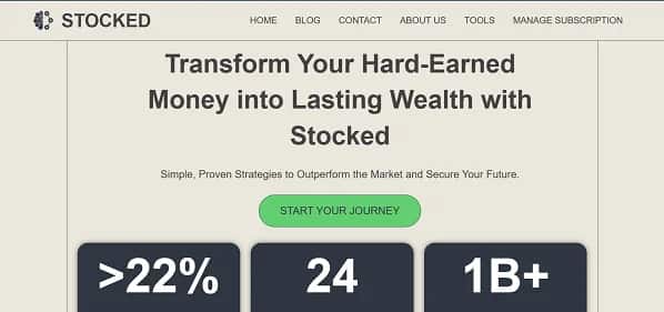 StockedAI - Tool preview