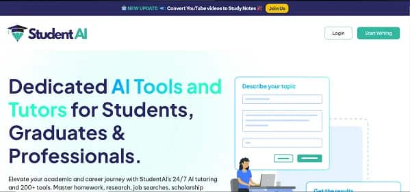 StudentAI - Tool preview