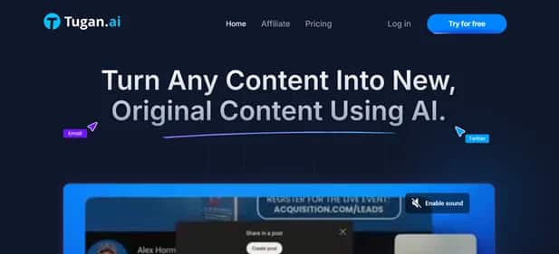 Tugan.ai - Tool preview