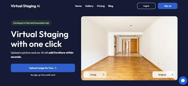 Virtual Staging AI - Tool preview