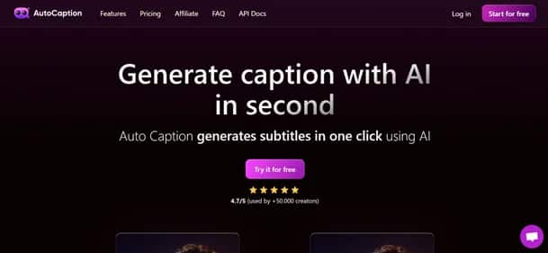 AutoCaption - Tool preview
