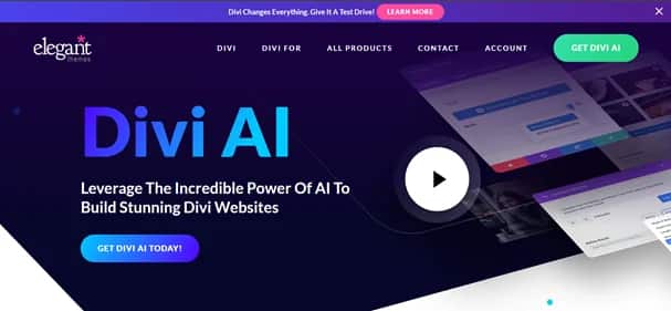 Divi AI - Tool preview