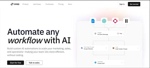 Leap AI - Tool preview
