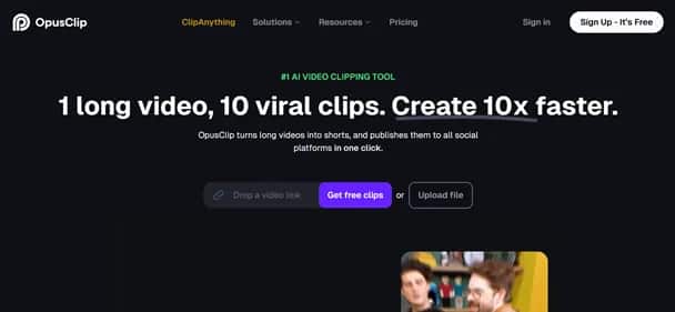 OpusClip - Tool preview