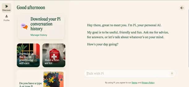 Pi AI - Tool preview