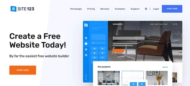 Site123 - Tool preview