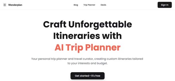 Wonderplan - Tool preview