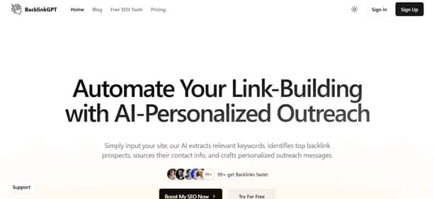 BacklinkGPT - Tool preview
