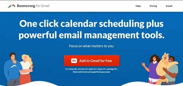 Boomerang for Gmail - Tool preview