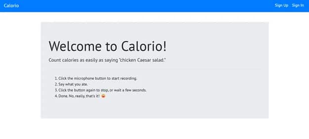 Calorio - Tool preview