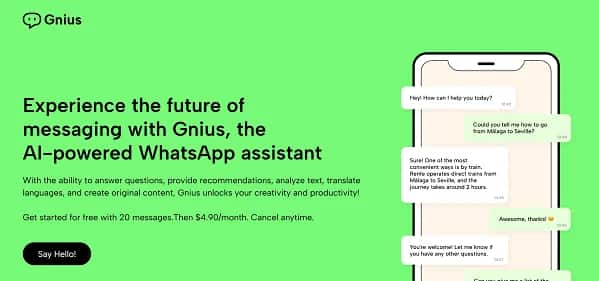 Gnius.ai - Tool preview